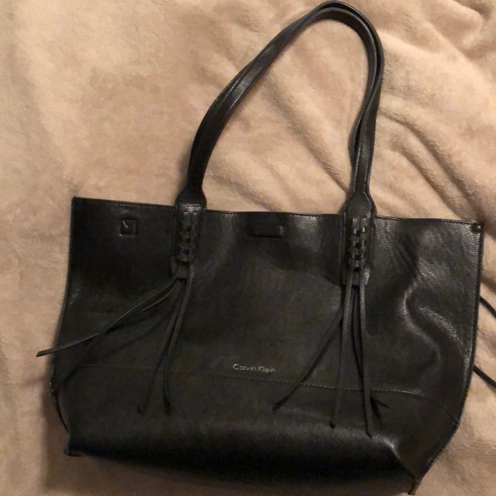 Calvin Klein leather purse WITH smaller pouch